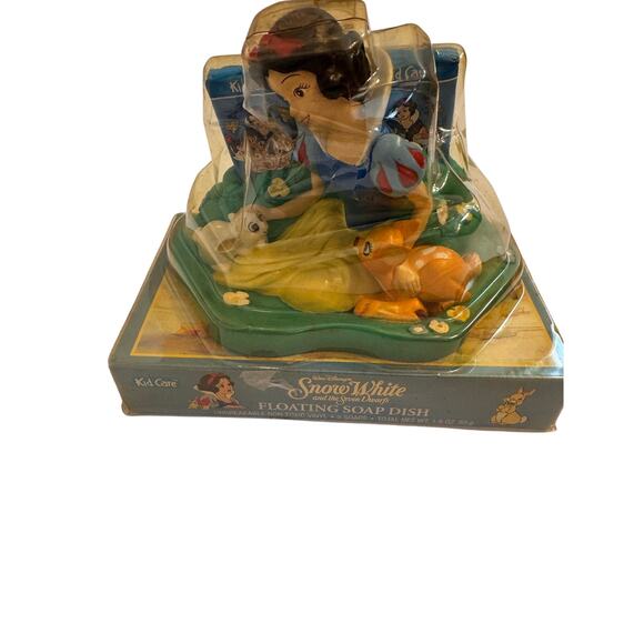 Vintage Disney Snow White Floating Soap Dish Kid Care New in Package Plastic - Picture 1 of 7